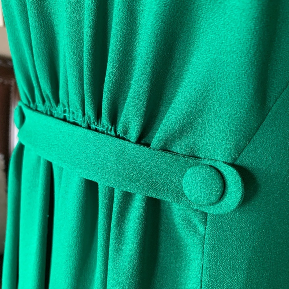 Vintage Handmade Green Maxi Dress - Picture 2 of 11